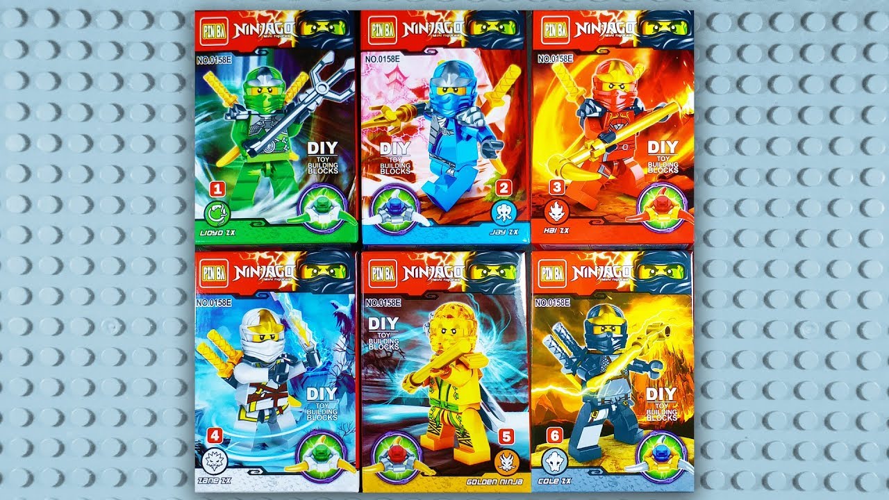 LEGO Ninjago with weapons sets Minifigures (knock-off) PIN BA 0158E