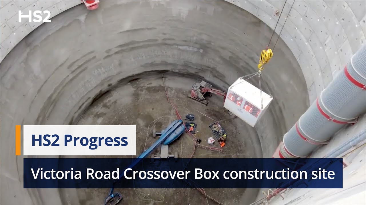 Take a Tour of HS2's Victoria Road Crossover Box Construction Site