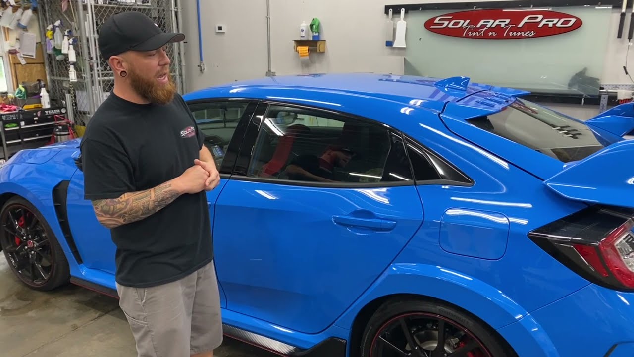 2021 Honda Civic Type R Window Tint With Llumar CTX Ceramic Film