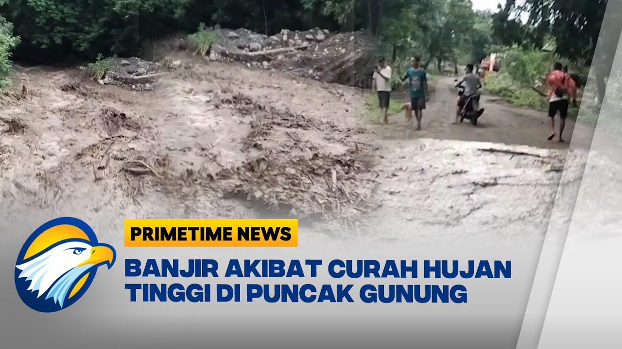 Detik-detik Banjir Lahar Gunung Lewotobi Terjang Permukiman [Primetime News]