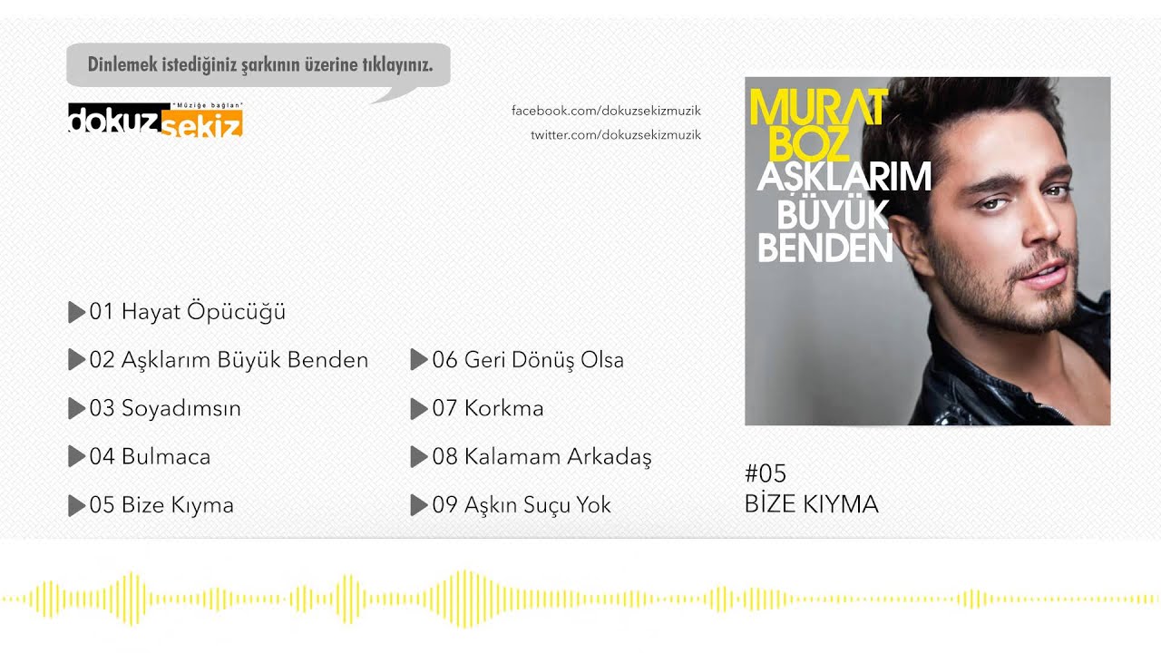 Murat Boz - Bize Kıyma (Official Audio)