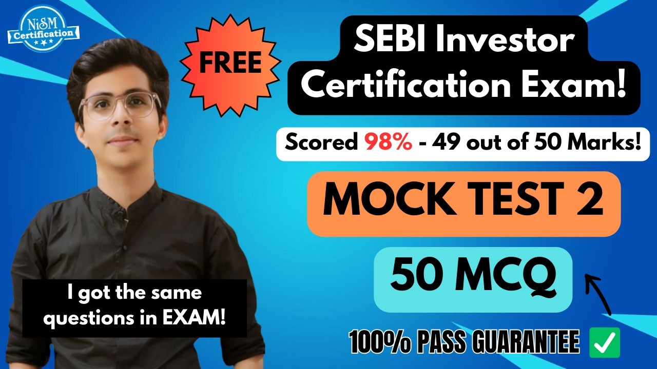 NISM SEBI Investor Certification Exam Mock Test 2  #nismexampreparation #nismnobita #nismexam #sebi