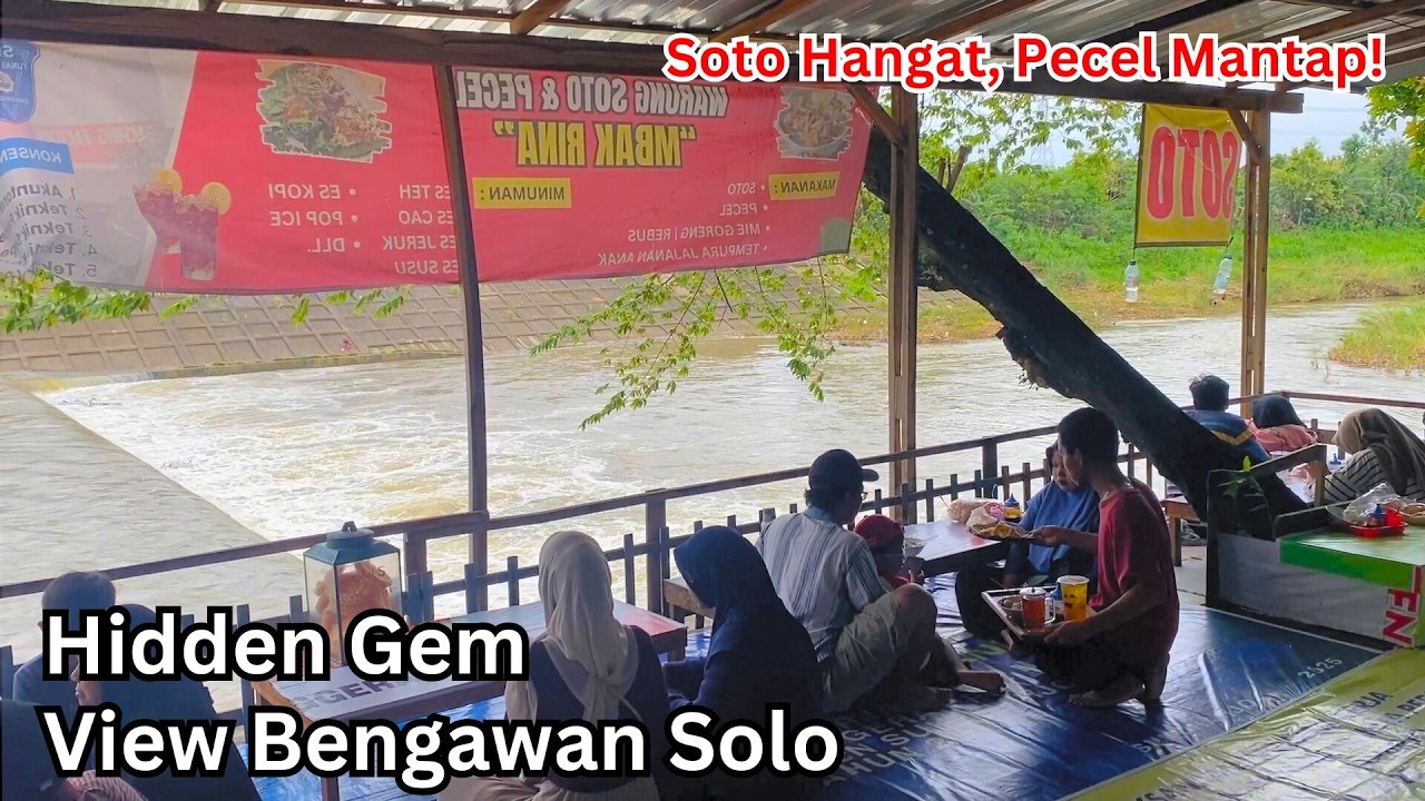 Warung Makan View Pinggir Sungai Bengawan Solo