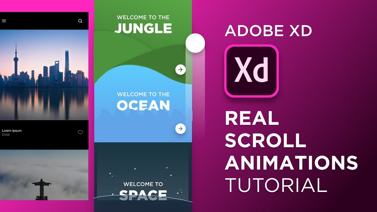 Настоящая анимация прокрутки в Adobe XD! — Design Weekly