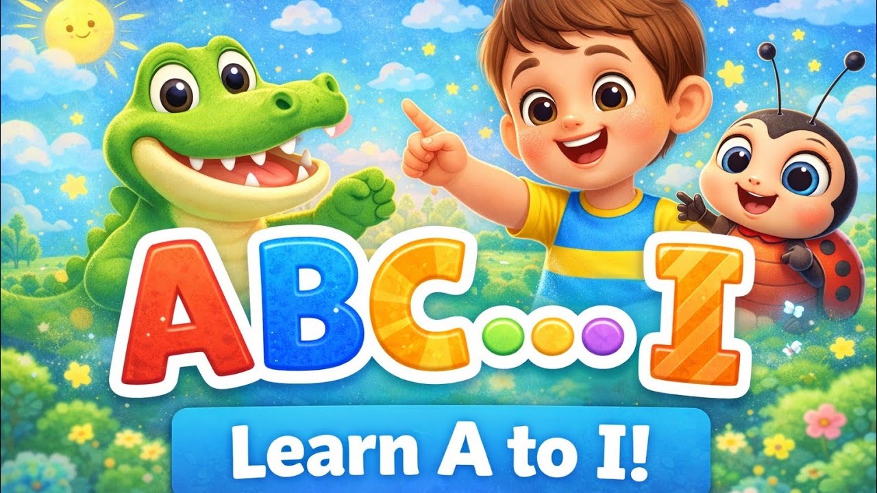 ABC Alphabet Song A to I | Learn Letters with Fun Rhymes | RhymeBerry World