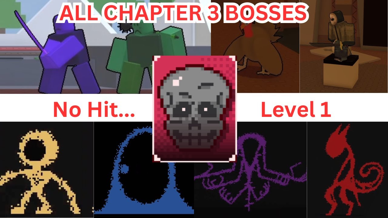 Block Tales - Chapter 3 ALL BOSSES, NO HIT, LEVEL 1 (Roblox)