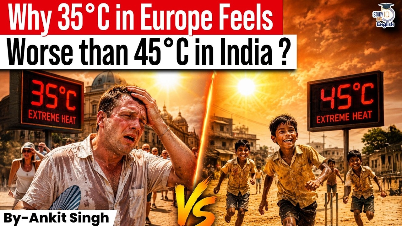 Why 35&deg;C in Europe Feels Worse Than 45&deg;C in India? | Heatwave Explained | Ankit Singh