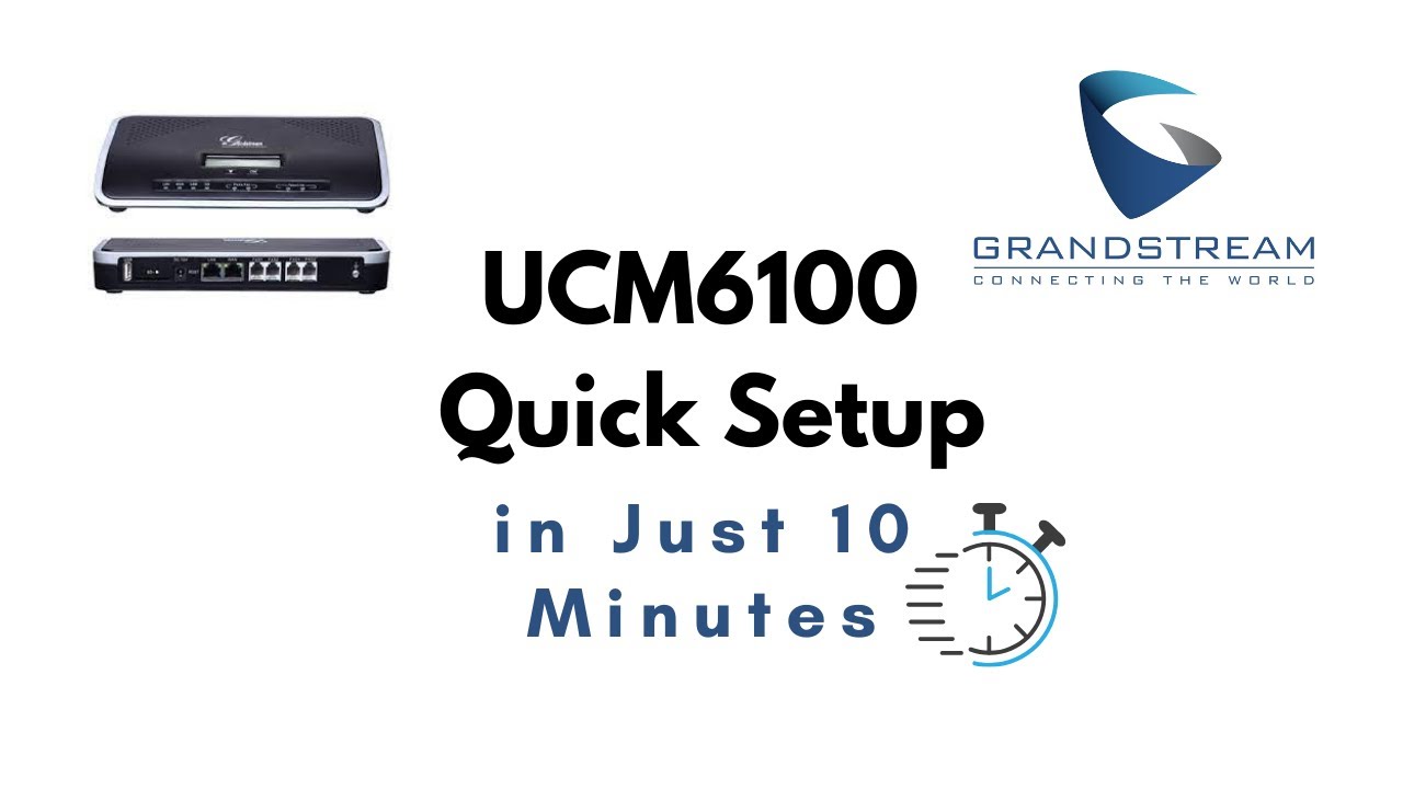 Настройка IP-АТС Grandstream UCM6100 за 10 минут (UCM6102, UCM6104 и т. д.)
