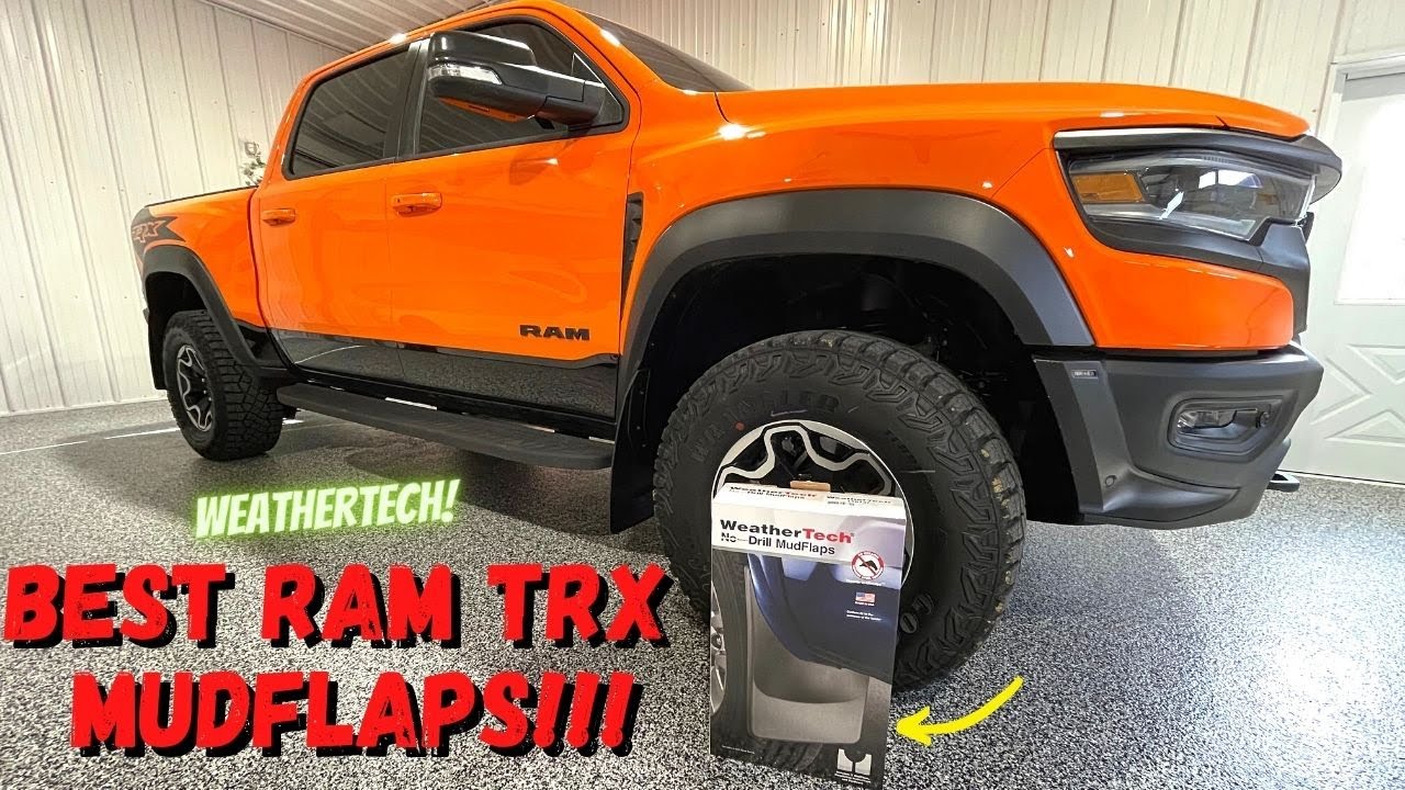 The Best Ram TRX Mudflaps! Weathertech Mudflaps
