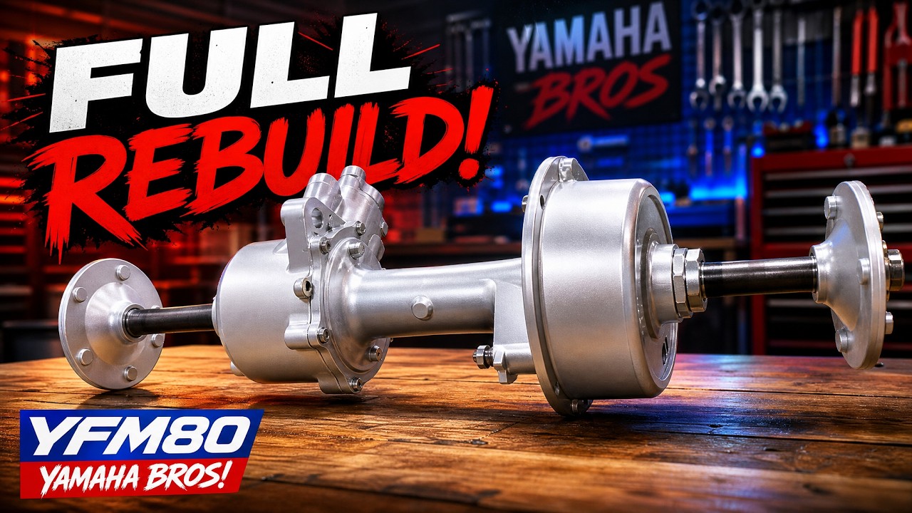 «Возрождение легенды! Ремонт заднего дифференциала Yamaha Badger Raptor! YFM80 EP.4»
