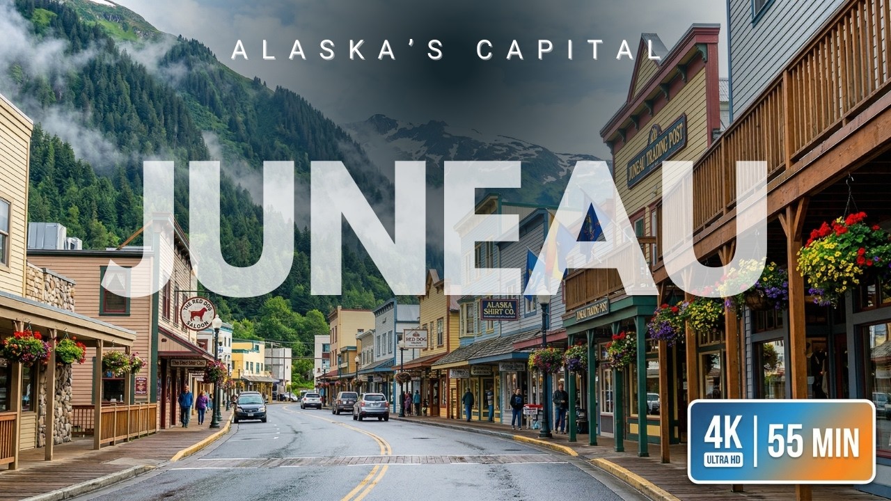 Relaxing Juneau Walking Tour | Exploring the Capital of Alaska (4K)