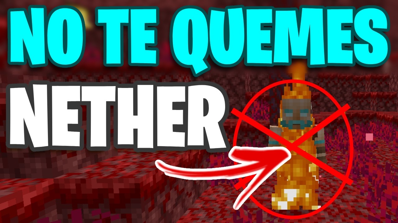✅COMO NO QUEMARTE EN EL 💎 NETHER EN MINECRAFT👈