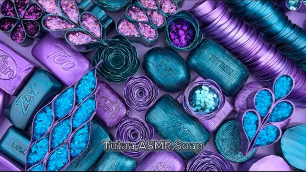 Сalm ASMR | crushing glittery soap boxes & soft foam 🫧 (4K, no talking)