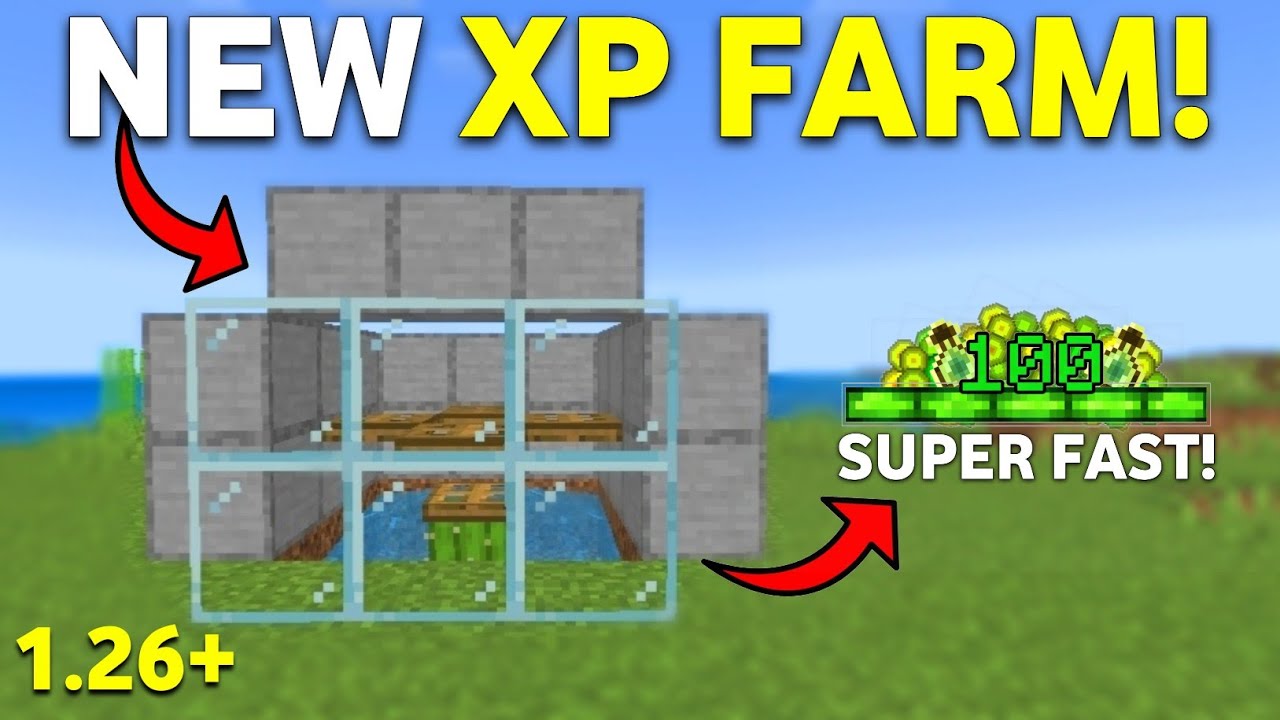 FASTEST XP FARM Minecraft Bedrock 26.4+!