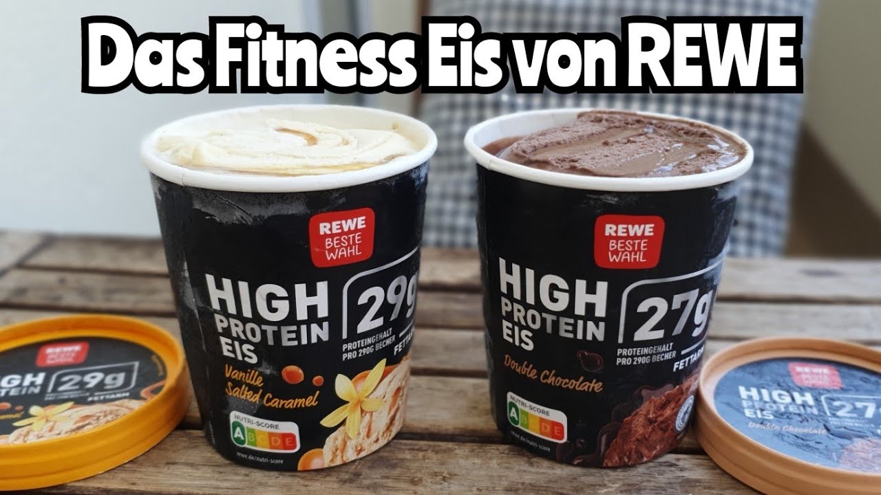 REWE High Protein Eis im Test | Vanille Salted Caramel und Double Chocolate