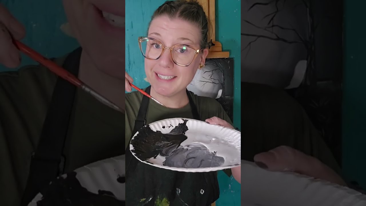 Ghost Graveyard Painting Tutorial! Full Video!