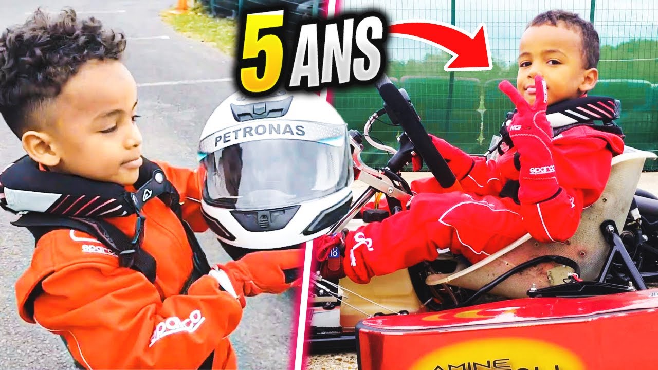 CET ENFANT DE 5 ANS EST TROP FORT AU KART!