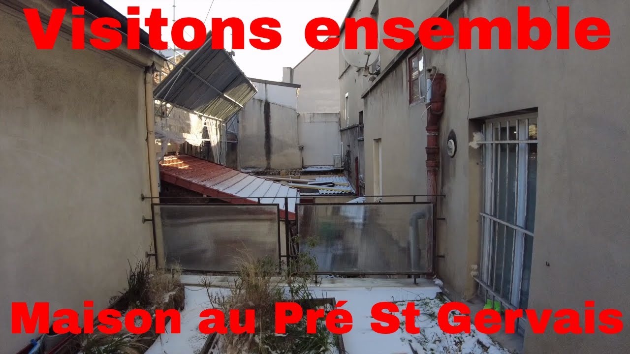 Maison de ville &agrave; vendre - Le Pr&eacute; Saint Gervais - 5 pi&egrave;ces - terrasses et calme
