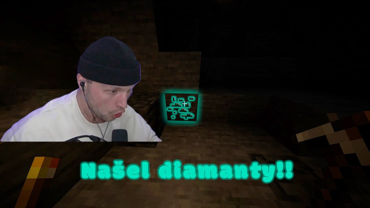 Prozkoum&aacute;v&aacute;n&iacute; cavek a hon na diamanty [Viktor Sheen - Minecraft #4]