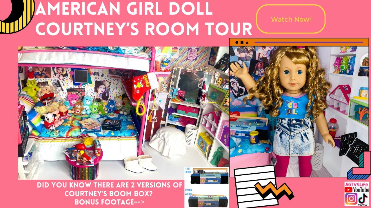 American Girl Doll Courtney's ROOM TOUR with BONUS Footage