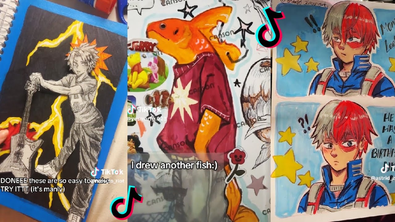 ART SKETCHBOOK 📖🎨 TIKTOK compilation #41