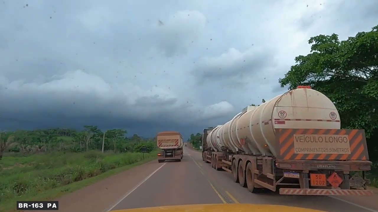BR-163 PA. Distrito Moraes de Almeida [Itaituba] e limite com  Novo Progresso. Vídeo 04 de 06.