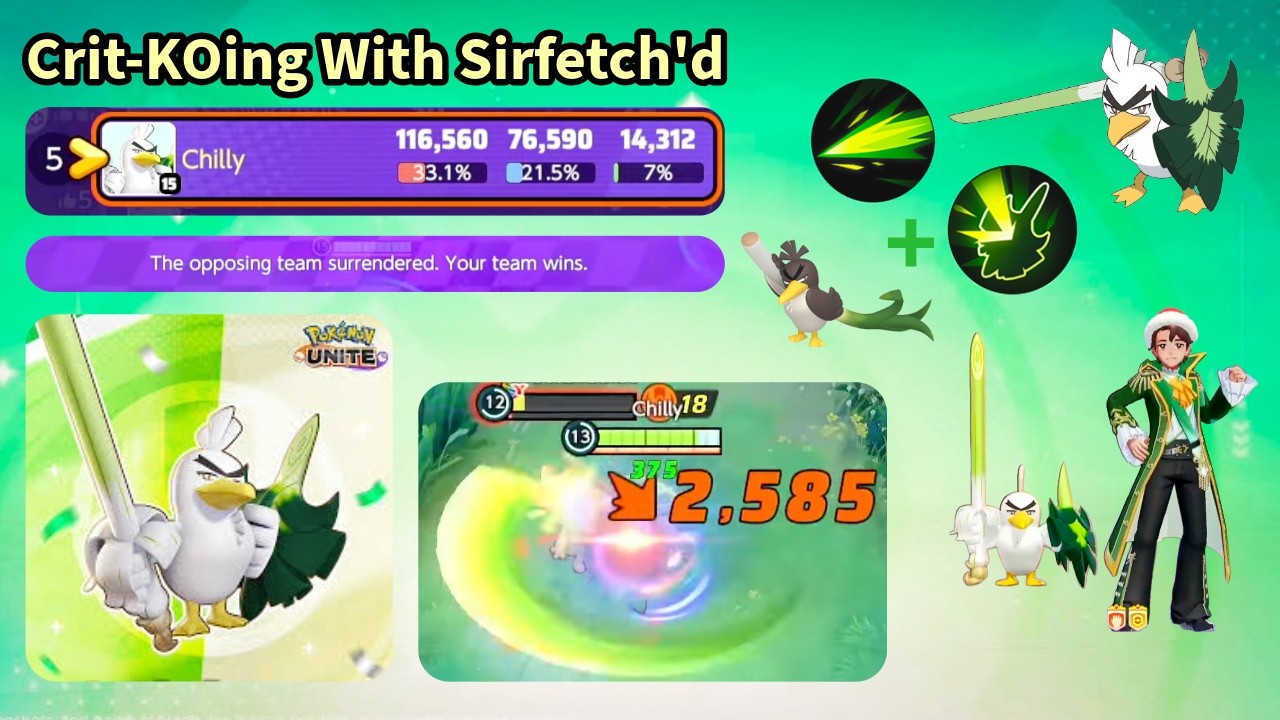 116k Damage With Leaf Blade & Detect - Double-Stacking Sirfetch'd Is Awesome