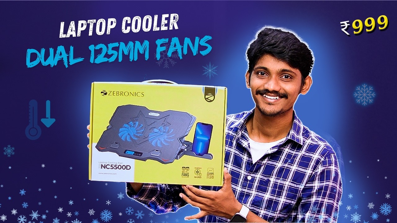 Zebronics NC5500D Laptop Cooling Pad in Telugu