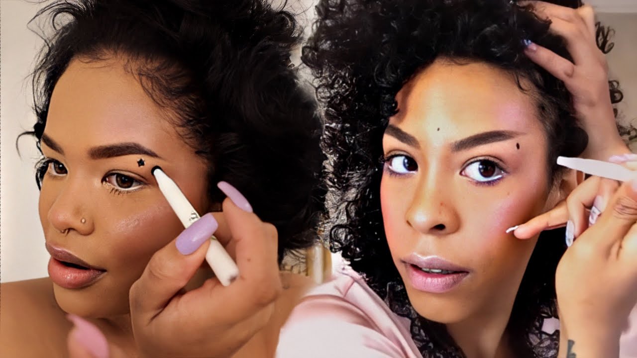 I FOLLOWED RICO NASTY'S GUIDE TO BOLD BROWS, FAUX FRECKLES & GALACTIC HIGHLIGHTER | Arnellarmon