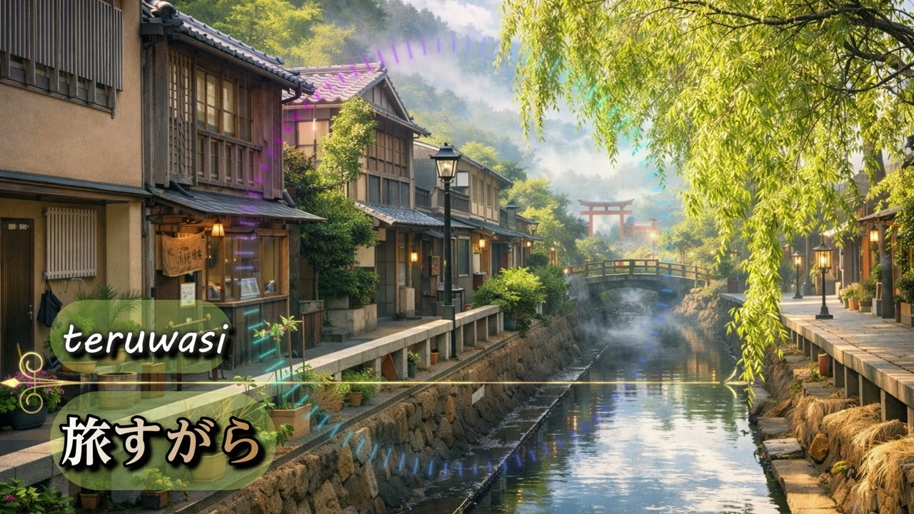 【無料フリーBGM】風情ある秘境の村・和風町BGM「旅すがら」