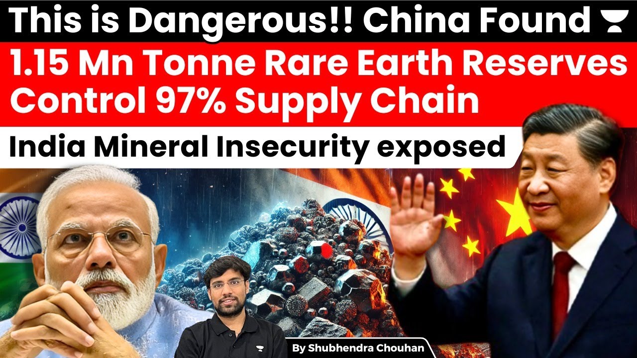 Great threat for India as China found huge reserves rare earth element reserve of 1.15 Mn tonnes