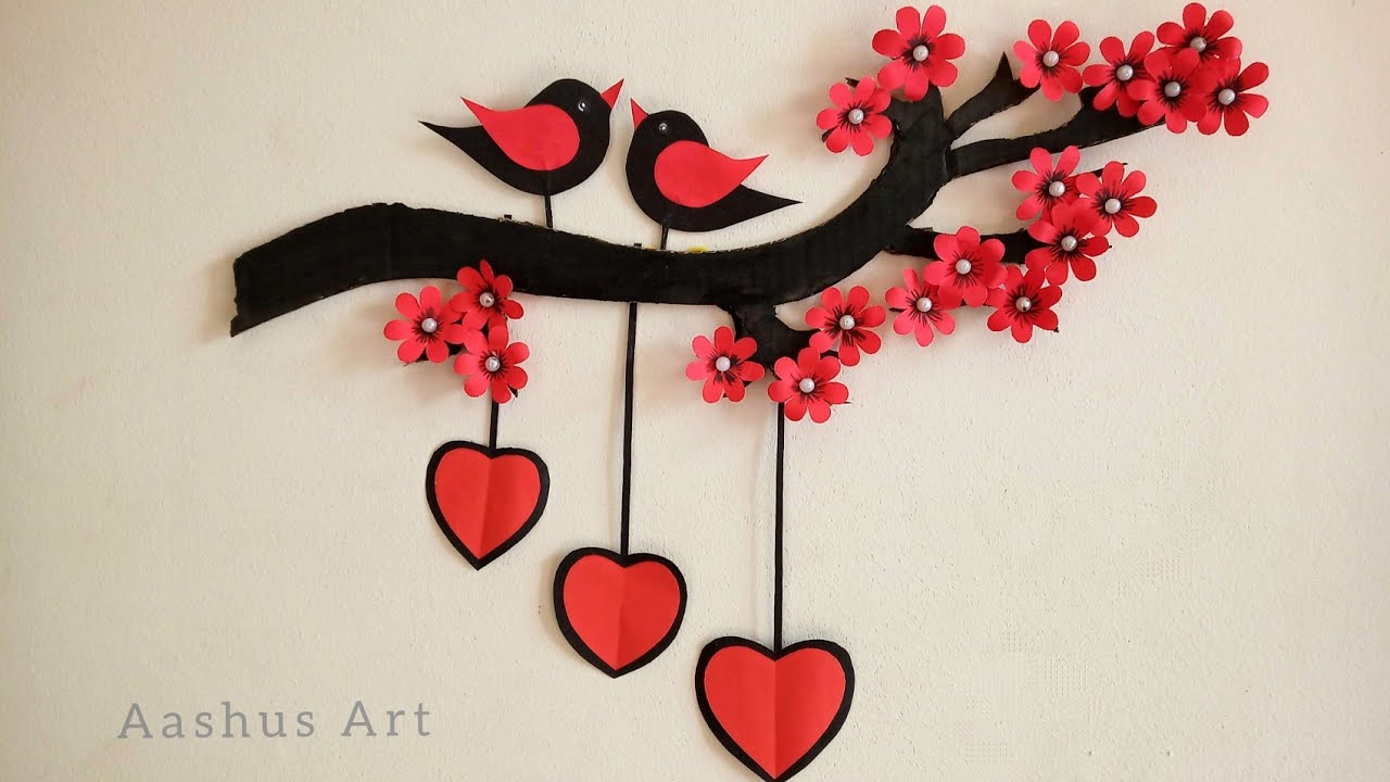 Paper Craft For Home Decoration | Wall Hanging Ideas | Paper Flower Wall Hanging | Paper Craft.