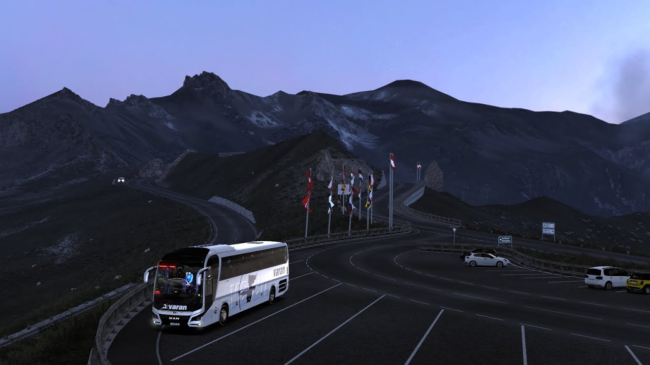MAN Lion's Coach Alp Dağları Otobüs Yolculuğu | VARAN Turizm | Euro Truck Simulator 2