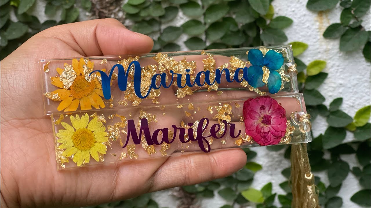 Separador de resina con naturaleza muerta / Resin book marks