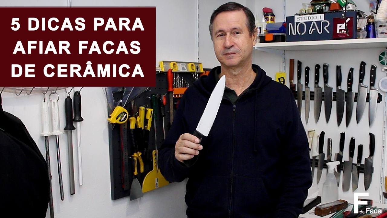 Cinco dicas para amolar facas de cerâmica