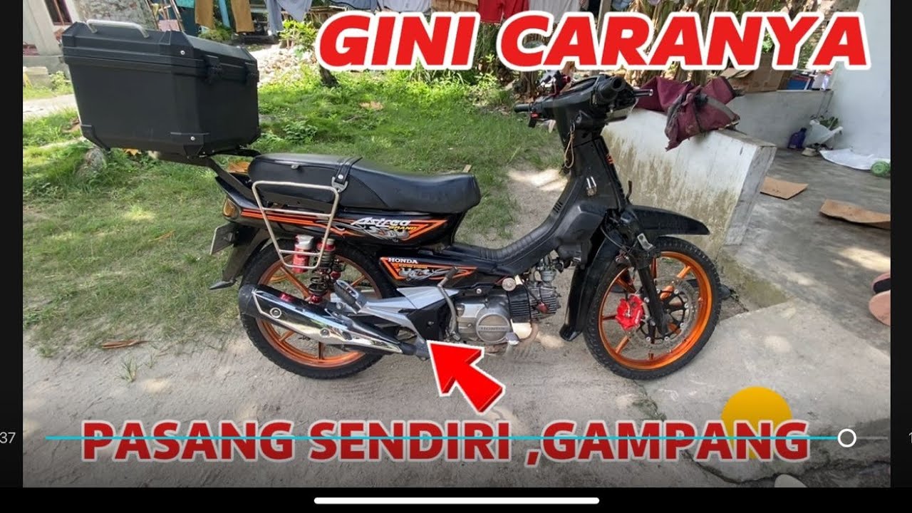 Cara gampang pasang footstep supra 125 fi di astrea grand ‼️ pasang sendiri aja ✅