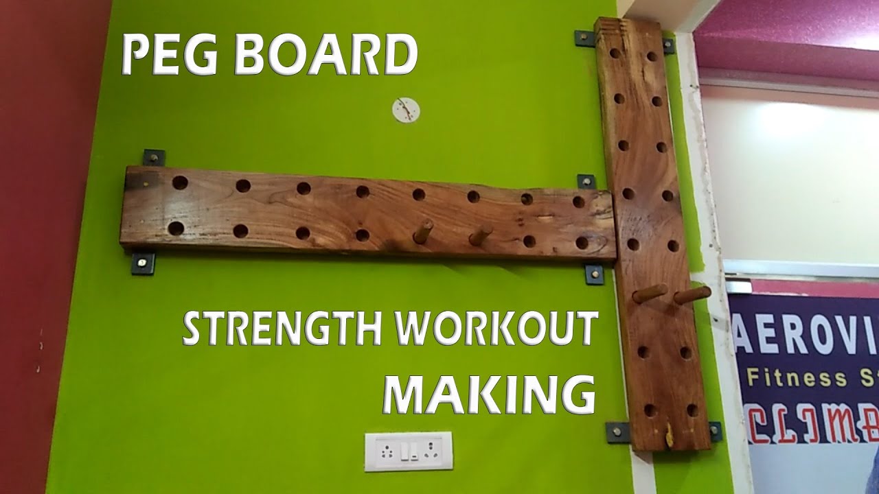 PEG Board Making | Strength Climbing Workout @ Daddyson