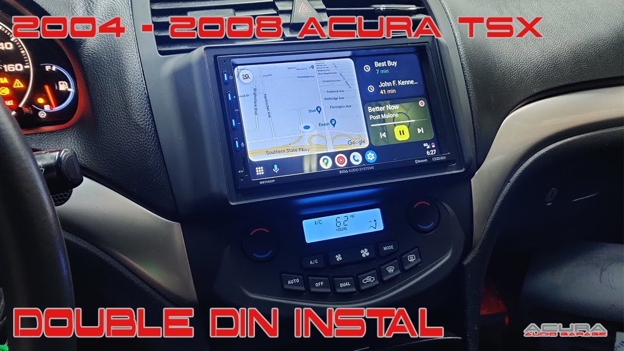 2004 05 06 07 2008 Acura TSX Double Din Установка | Модернизация радио | Комплект Metra Turbo 99-...