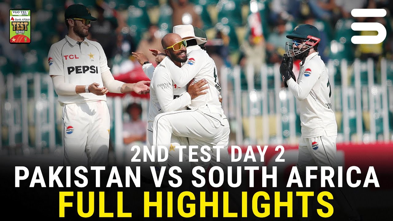 Full Highlights | Pakistan vs South Africa Test Series 2025 | 2nd Test Day 2 | PCB | M3U1U