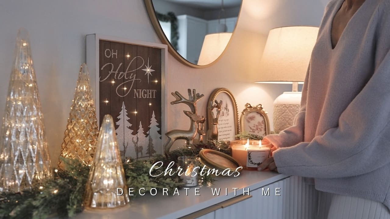 Christmas Decorate With Me 2025 | Simple & Elegant Decor | Cozy Christmas Home Makeover SILENT VLOG