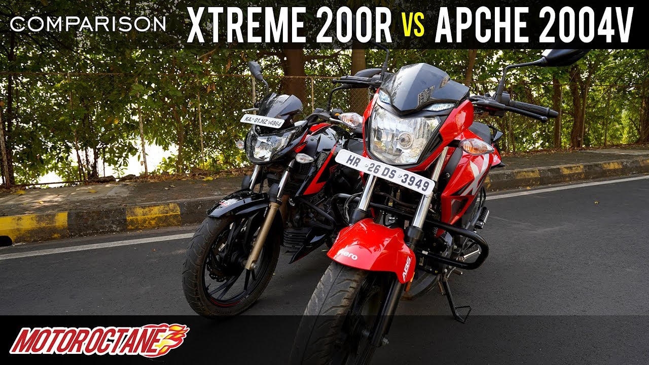 TVS Apache 200 4V vs Hero Xtreme 200R Comparison | Hindi | MotorOctane