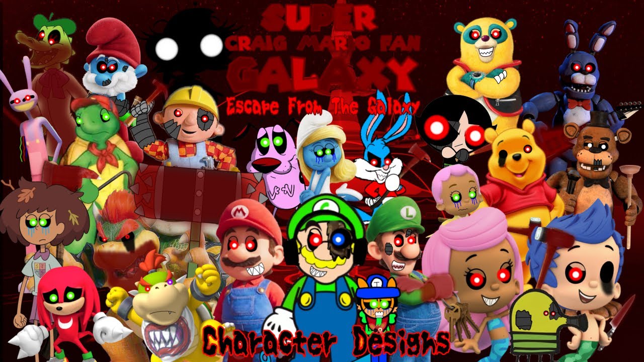 Super Craig Mario Fan Galaxy Escape From The Galaxy Character Designs