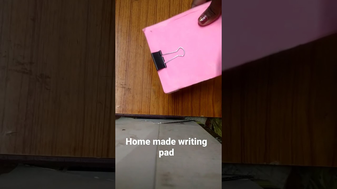 diy Home made writing pad