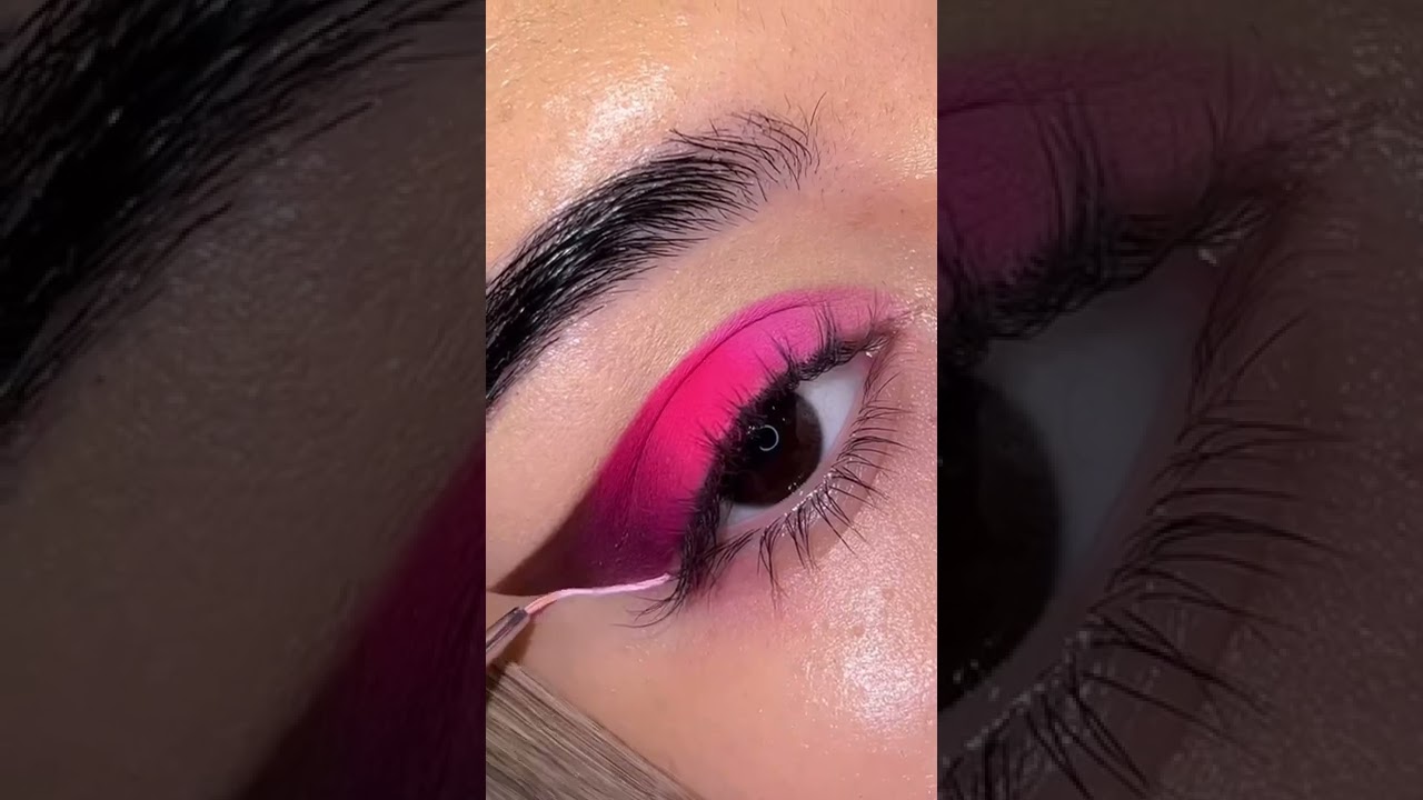 neon pink eyeshadow 💞