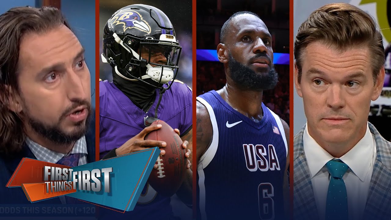 Team USA 'tested', Lamar Jackson's 'greatest' vision, Ravens' Super Bowl odds | FIRST THINGS FIRST