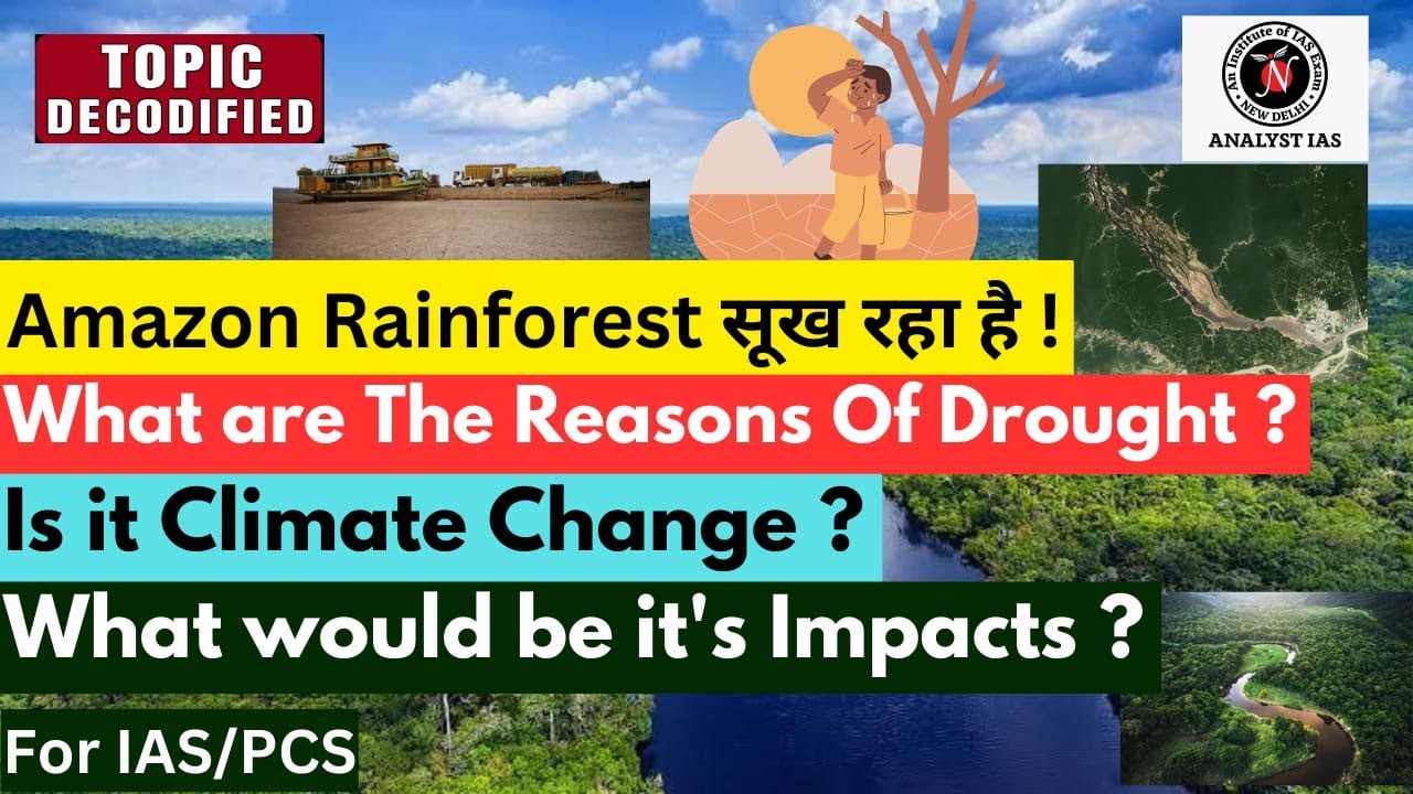 Drought In Amazon Rainforest | Topic Decodified | UPSC | ANALYST IAS