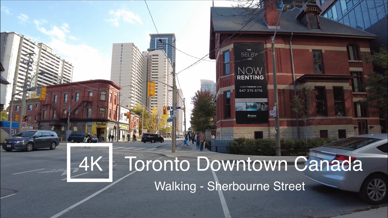 [4K ASMR] Vibrant City Life: Walking Sherbourne Street, Toronto | #118