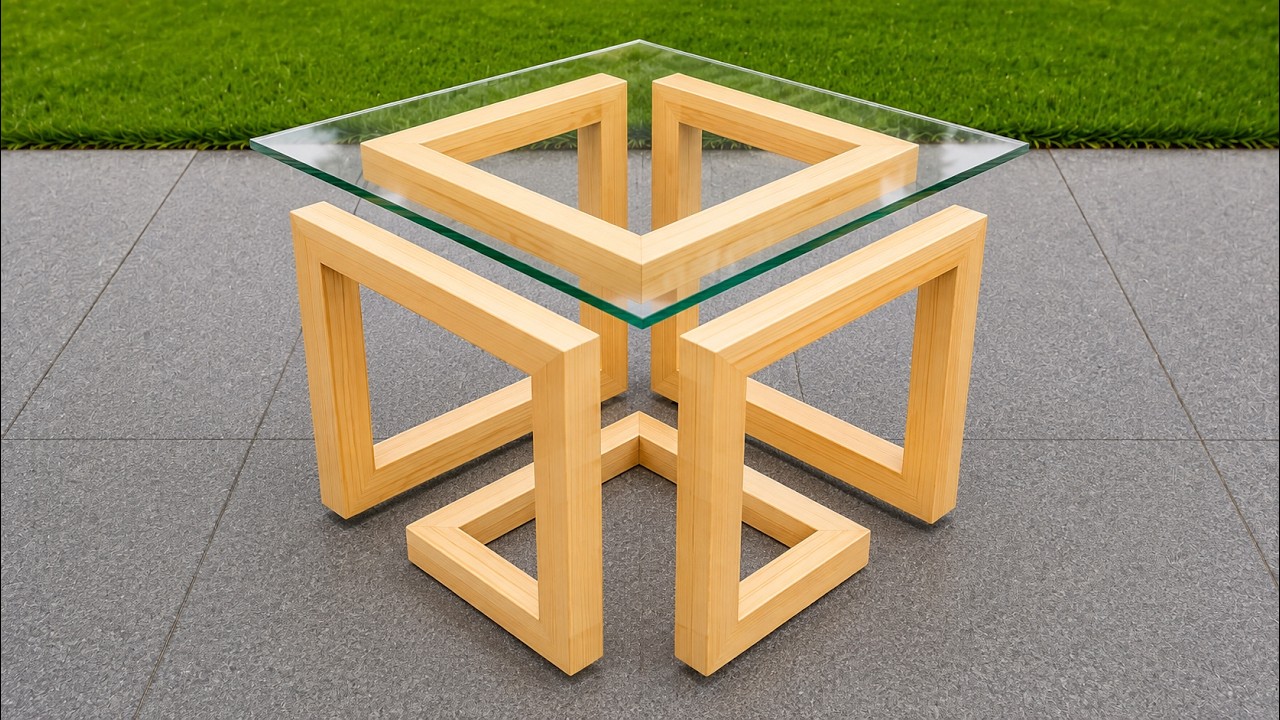 Most Carpenters Miss This Brilliant Idea for a Unique Wooden Table!