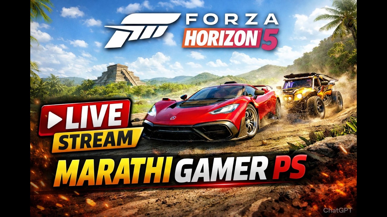 Forza Horizon 5 LIVE 🔴 | Extreme Racing & Crazy Stunts 🚗🔥 | MARATHI GAMER PS