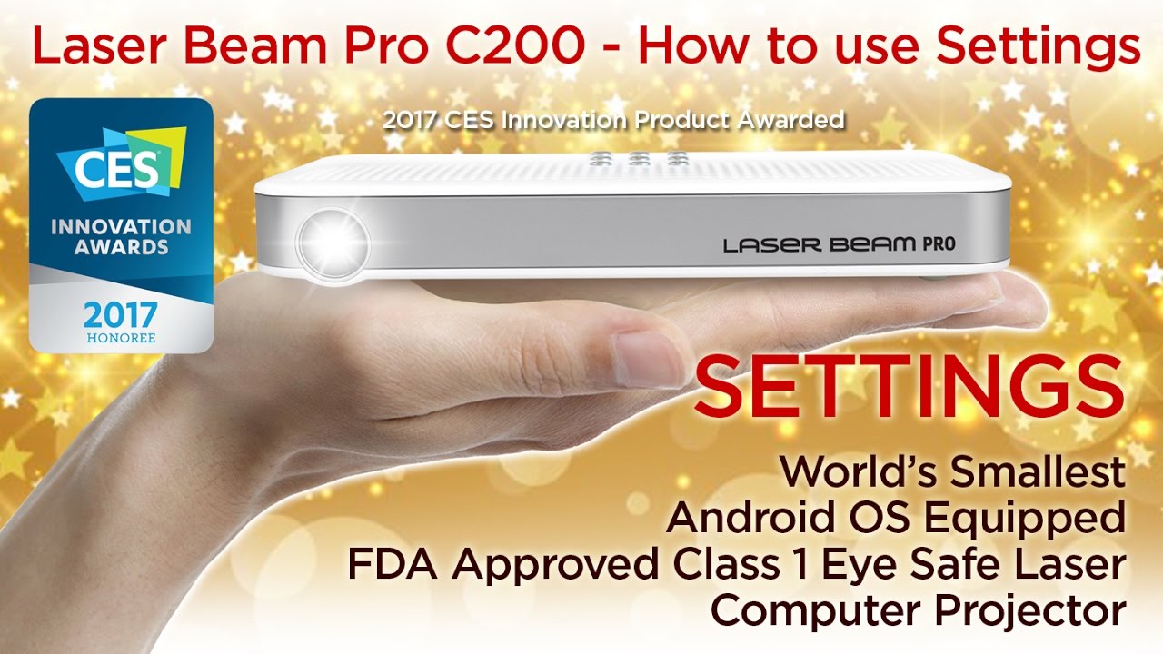 How to set the Settings from Laser Beam Pro